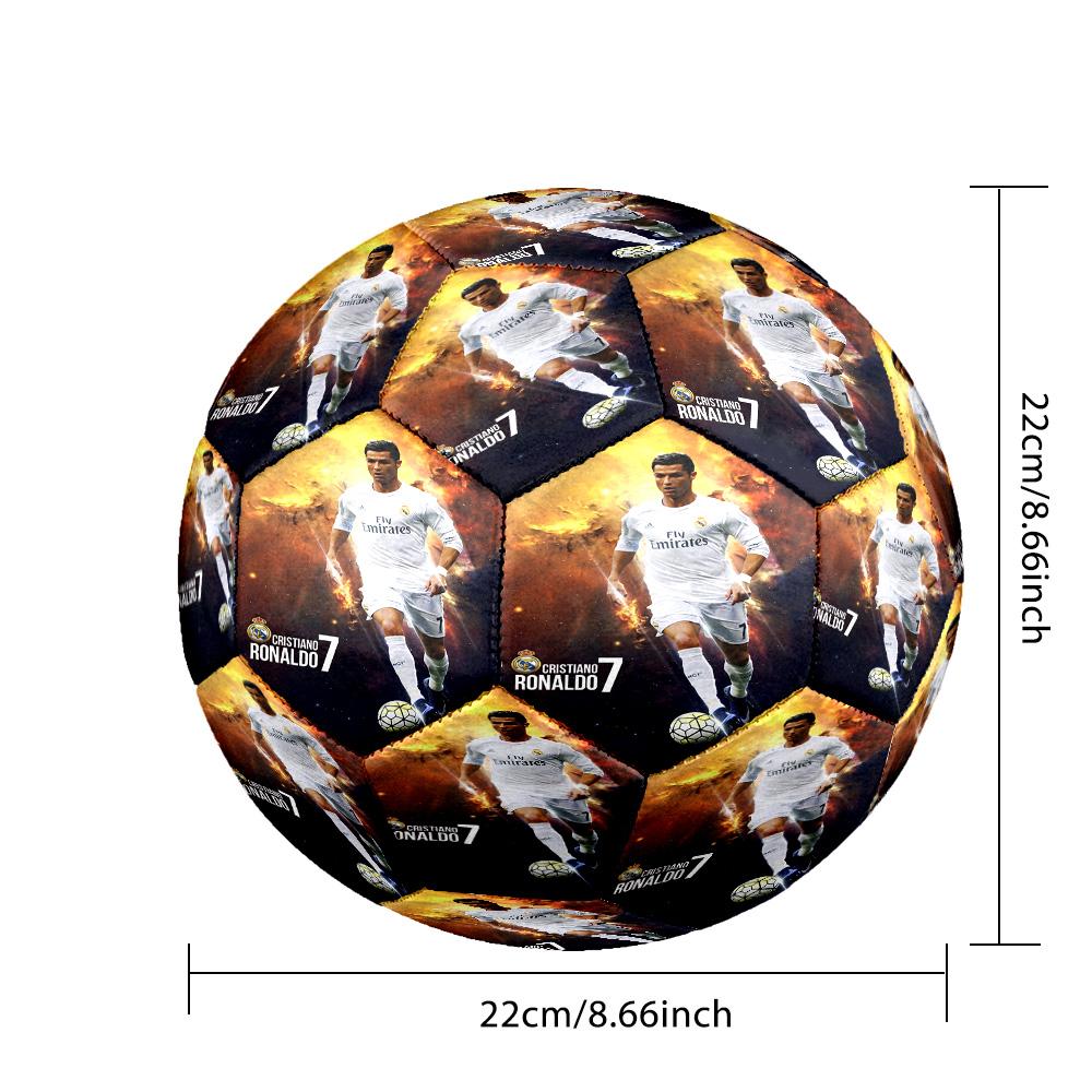 Ronaldo's Cristiano Ronaldo Football Legend Soccer Ball Size 5 Football Machine-Stitched Indoor/Outdoor Training and Matches