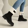 Women's Snow Boots, Comfortable and Warm In Autumn and Winter, Thick Heel Low Heel Large Size Plush Short Boots