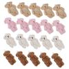 SKISUNO 40-Piece Mini Plush Bear Set, Small Mini Plush Party Favors, Miniature Bear Figurines, Small Miniature Figures, Mini Bears, PP Cotton