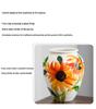 Hand-painted Peony Ceramic Vase for Hydroponic Flower Arrangement