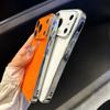 Luxury Crystal Glass Large Camera Original Matte Case for iPhone 17 16 15 14 13 Pro Max 17Promax Shockproof Plating Armor Funda