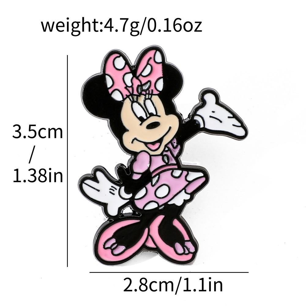 

Creative Personality Mickey Minnie Metal Badge Donald Duck Alloy Drip Brooch Pin