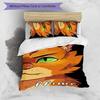 3pcs Custom Name Warriors Cats Bedding Set Duvet Cover Closure Includes 1 Duvet Cover & 2 Pillowcases for All Seasons Bedroom Decor
