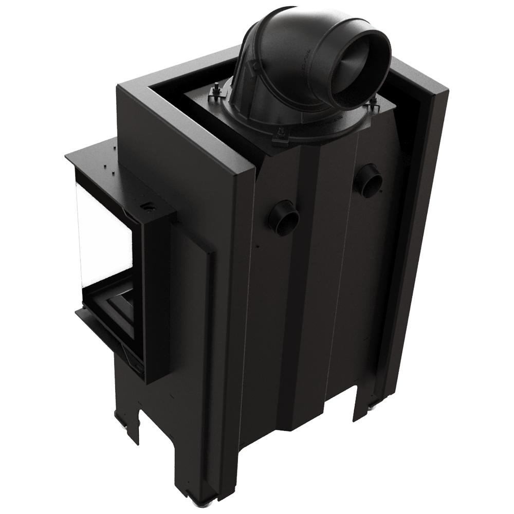 Steel fireplace KRATKI NBC 680/280 7 kW Ø 160 black thermotec