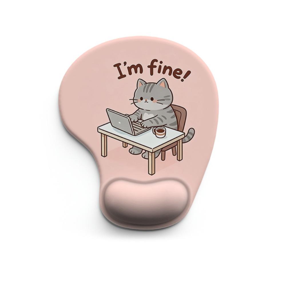 Silicone Comfortable Wrist Rest Non-Slip Desktop Wrist Support Cartoon Animal Mouse Pad  Computer