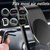 Navigationshalterung Handyhalter, Handy-Navigation Magnetische Halterung, L-Typ 360° Drehbarer Auto-Handyhalter Für Jedes Smartphone