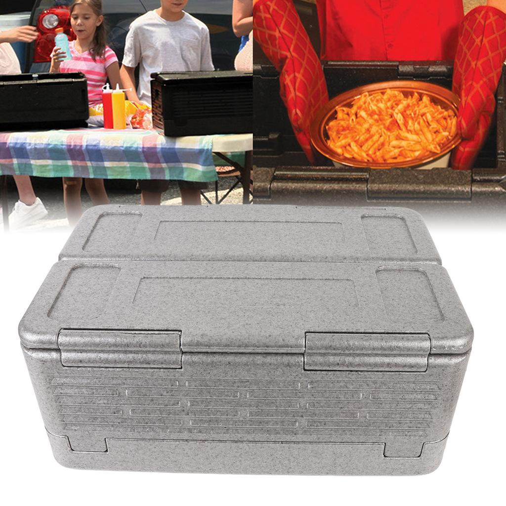 Contenitore Termico per Alimenti 60L Grande Capacità Pieghevole Scatola Termoisolante per Campeggio all'Aperto Picnic