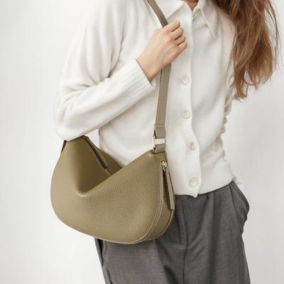 Bag Crossbody Women's Head-layer Leather Dumpling Bag Trendy Leather Women's Bag Large Capacity Shoulder Bag