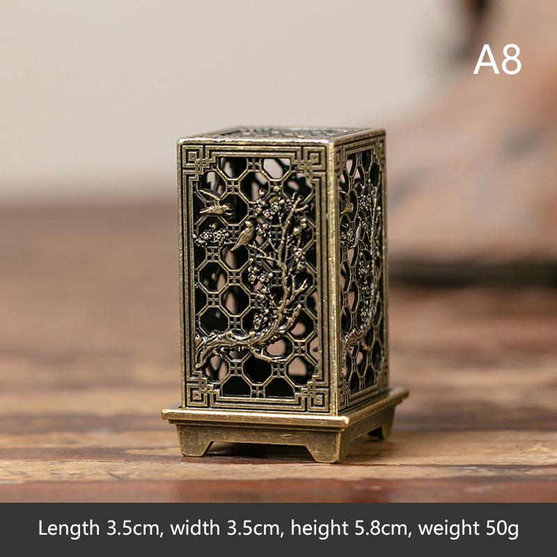 Brass Incense Burner,Metal Aromatherapy Holder,Unscented,Ideal For Yoga Meditation,Bedroom Ambiance,Home Decor