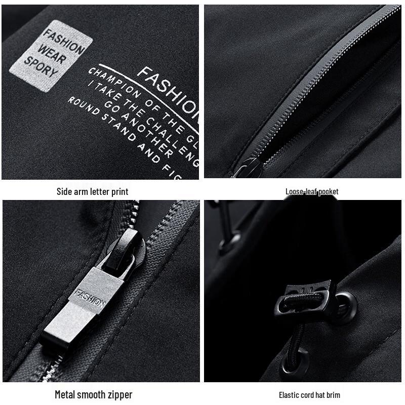 JEEP SPIRIT Men's Autumn/Winter Hooded Outdoor Jacket