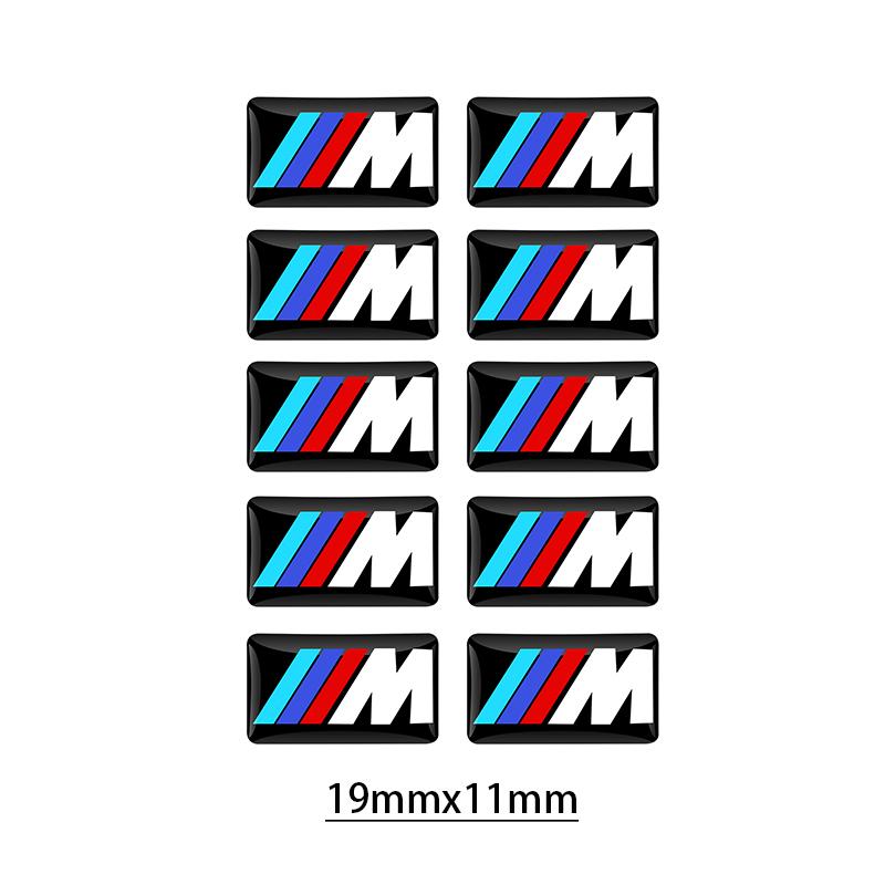 Car Sticker 4/8pcs Car Steering Wheel Decoration Center Hub Cap Emblem Badge DIY Sticker Styling Ornament Accessories for BMW xksh32