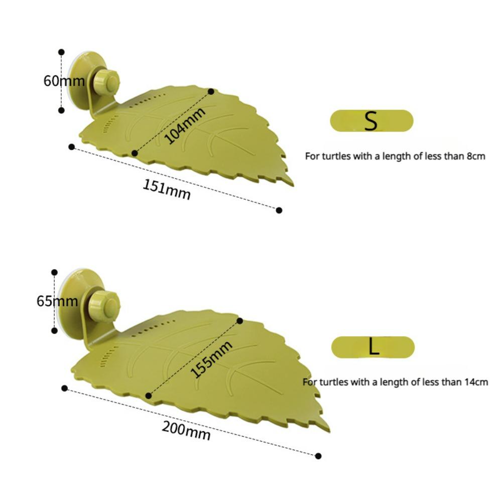 

Turtle Sun Drying Platform Climbing Turtle Sun Drying Back Floating Platform Suction Cup Plastic Acrylic Leaf Climbing Platform S светло-зеленый