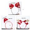 Christmas Headband Photo Props Fun Hair Hoop Bows for Party Christmas New Year