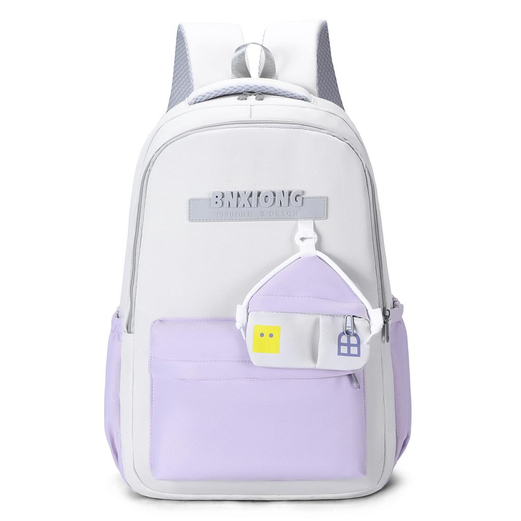 Schoolbag New Backpack Women's Leisure Large Capacity Outdoor Travel Backpack College Style Junior High School Student School Bag Women