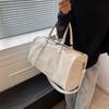 Large Capacity Pu Leather Tote with Thick Chain Shoulder Bag Women Travel Bags Female Luxury Handbags Designer KTB