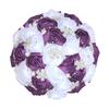 European & American Elegant Ribbon Flower Bridal Bouquet – Beaded Five-Flower Design