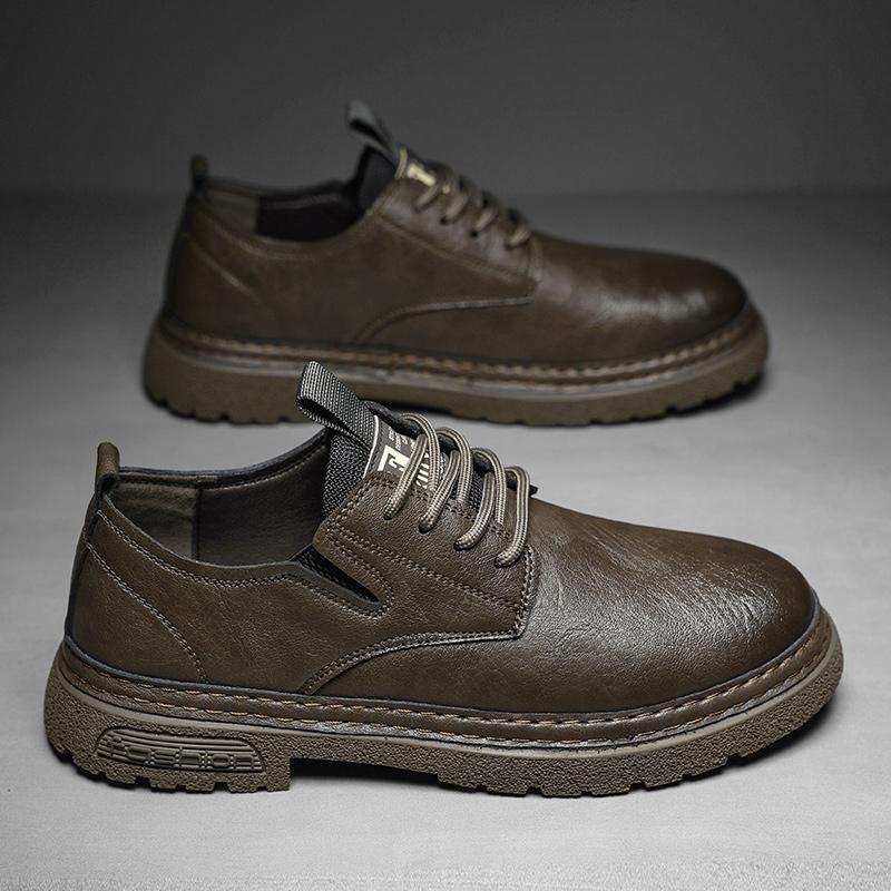 

Мужские туфли ручной работы, повседневные туфли на шнуровке, универсальные мужские оксфорды из натуральной кожи, высококачественная мужская деловая обувь 45 хаки