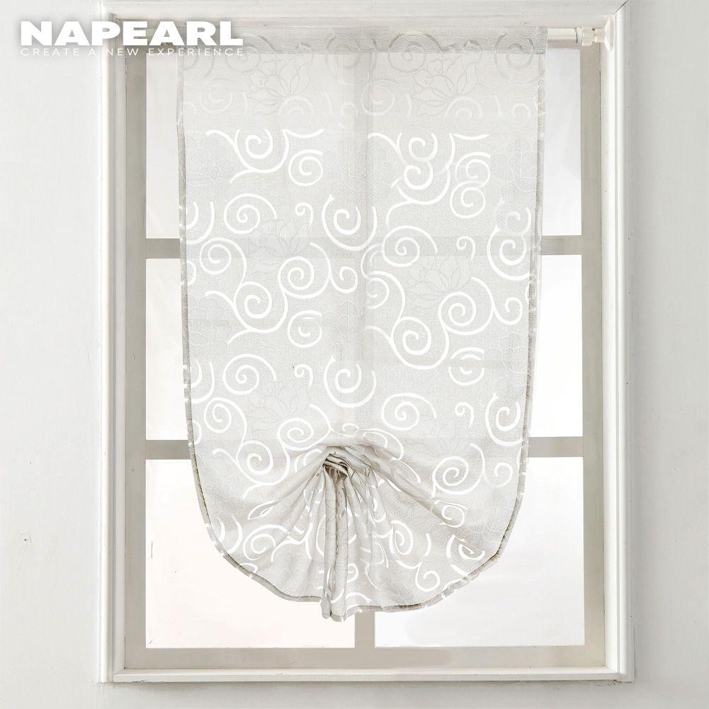 Cheap 1 PC NAPEARL Fashion Flower-patterned Window Short Tulle Curtain ...