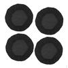 4Pieces Black Elastic Dining Cover for Hotel Bar Cafe Simple and Easy To Put On Seat
