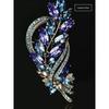 Retro Europe and America Crystal Gem Brooch High-End Corsage for Ladies Pin Elegant Suit Evening Dress Versatile Accessories