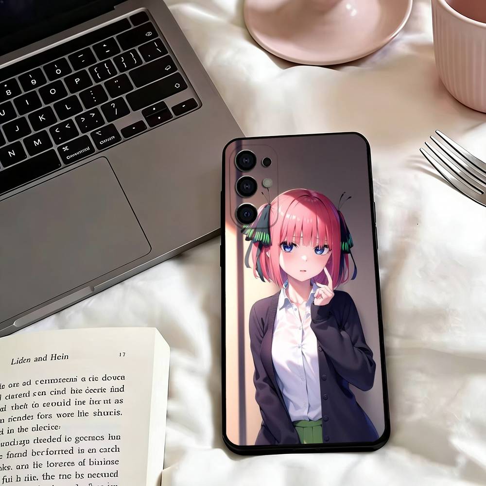 Nino Anime N-Nakano Phone Case For Samsung S25,S24,S21,S22,S23,S30,Ultra,S20,Plus,Fe,Soft Silicone Black Cover