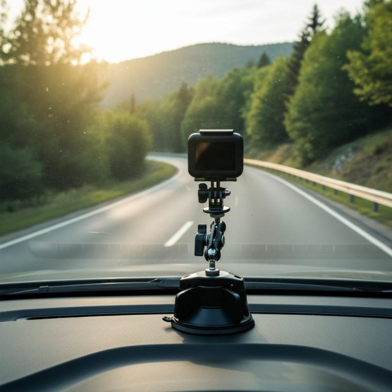 Adjustable Suction Cup Mount for Go Ultra Action Cameras With 360 Degree Rotation And Metal Construction