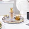 Thickened Tea Cup Storage Plate Removable Handle Living Room Fruit Tray Aromatherapy Tray  Coffee