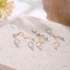 1PC G23 Titanium Nose Ring Stud Piercing Nariz 18G 20G Crystal Nostril Pirsing Earring Cartilage Piercings Jewelry for Women