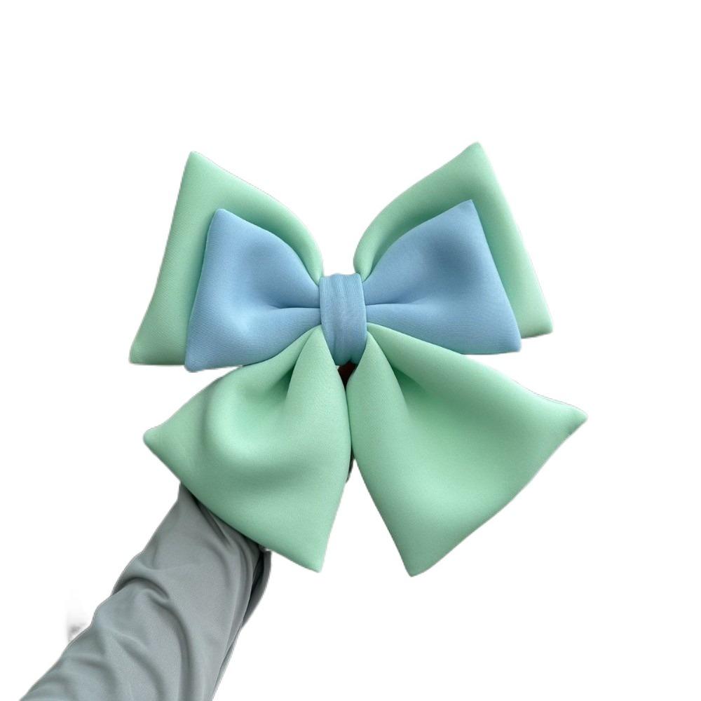 

Vehicle Decoration Motorcycle Rear Seat Bow Universal Helmet Butterfly Knot Cycling синій/зелений