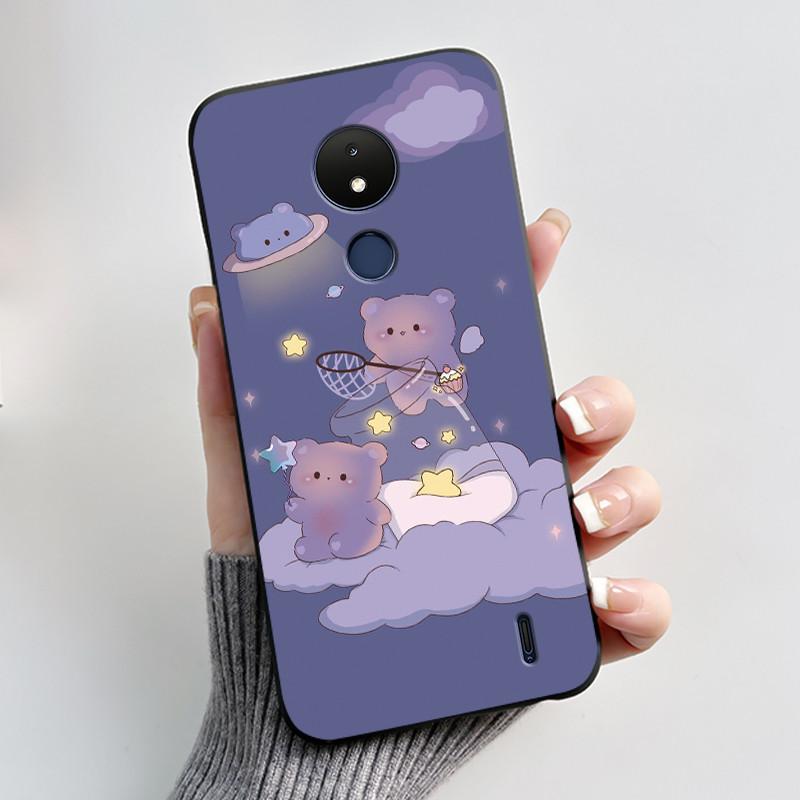 Cute Case For Nokia C21 Fundas Capa Printing Shell Protective Cover Soft Silicone Cartoon Phone Casing Coque