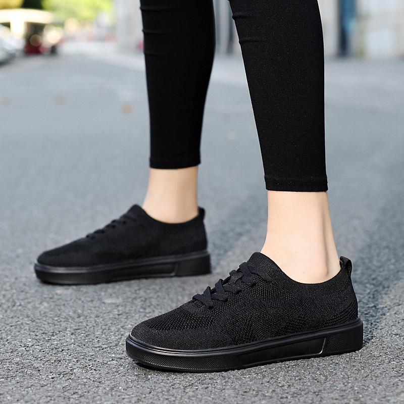 TUINANLE Pantofi Plati Femei Alb Alergare Mers pe jos Rezistenta la uzura Pantofi barbati