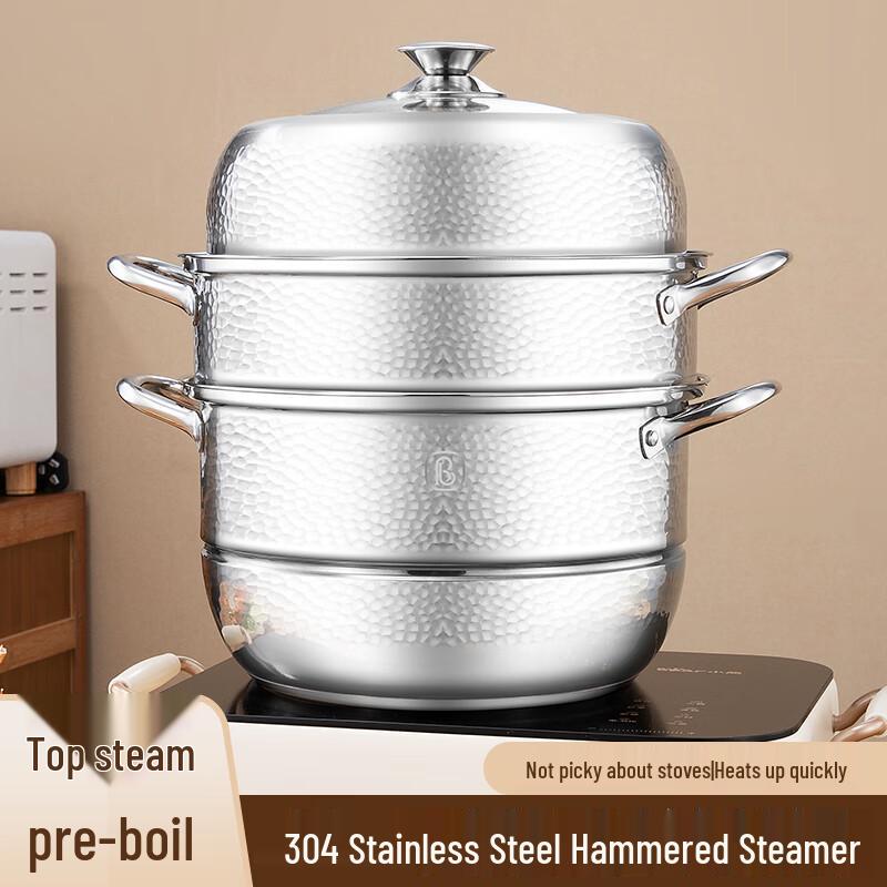 Bailiyou Zhenli BLY-317 3-Layer Stainless Steel Steamer