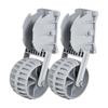 2 Pieces Kayak Propelling Wheel Foldable Inflatable Boat Transport Easy Install for Shoreline