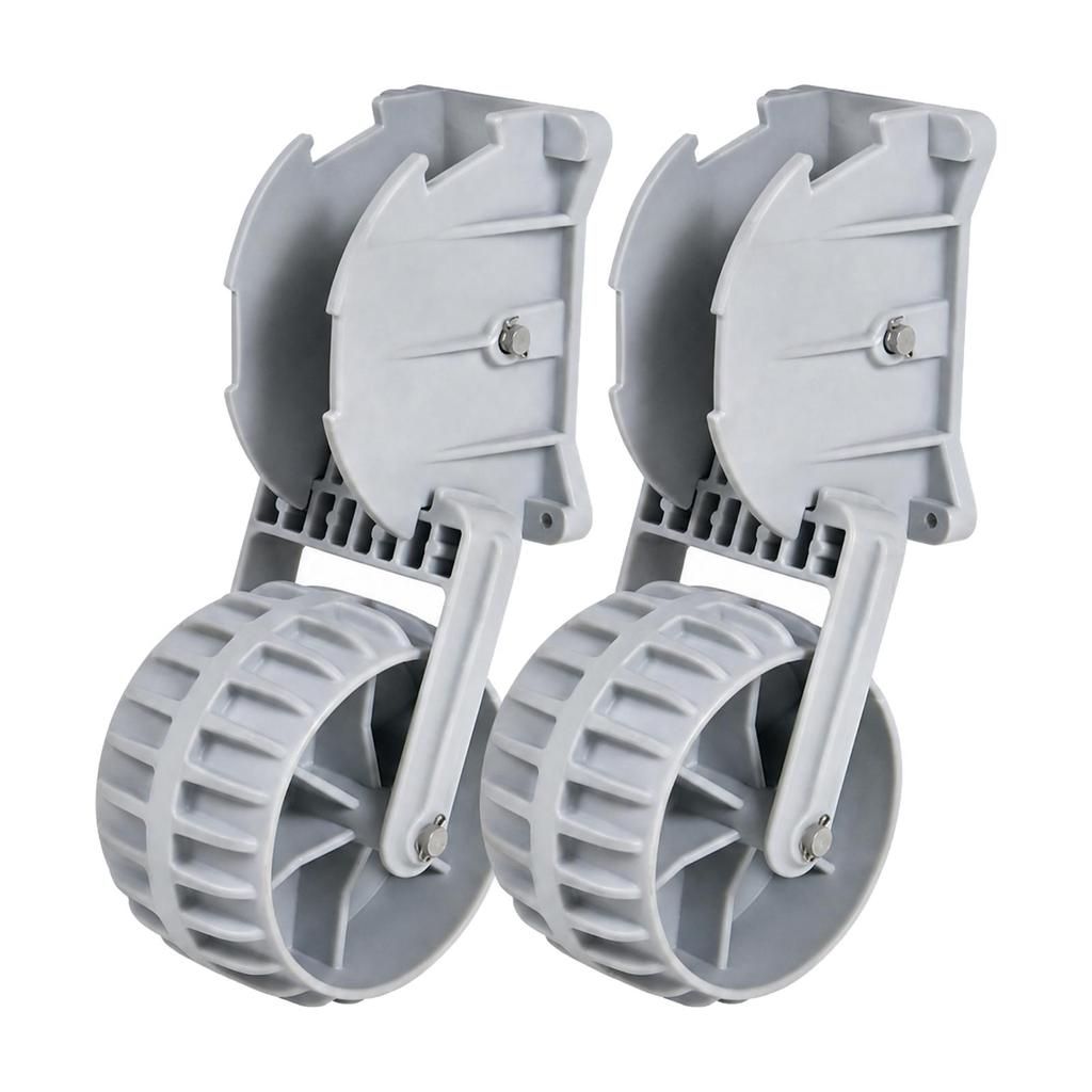2 Pieces Kayak Propelling Wheel Foldable Inflatable Boat Transport Easy Install for Shoreline