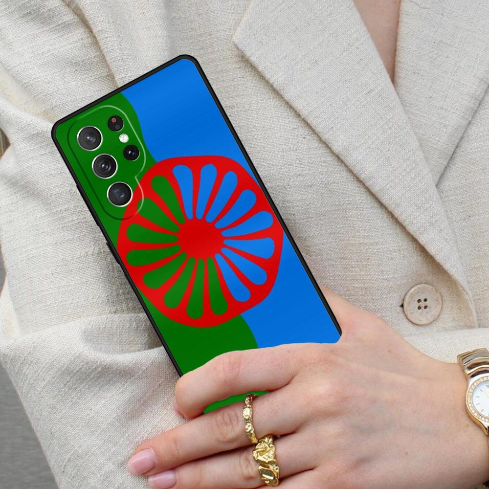 Gypsy Aromanian Romani Flag Cell Phone Case for Samsung Galaxy S26 Ultra S25 S24 S23 S22 S21 S20 Note10 Cover
