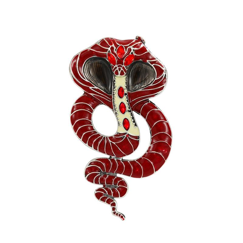 Snake Zodiac Brooch Jewelry Suit Coat Pin Alloy Jewelry High-End Niche Suit Accessories Corsage