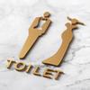 Acrylic Bathroom Door Stereoscopic Pattern Men'S And Women'S Bathroom Signs Public Toilet Signs