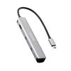 ELECOM 6-in-1 Slim USB-C Docking Station 4K 60Hz HDMI 100W PD Gray DST-W09