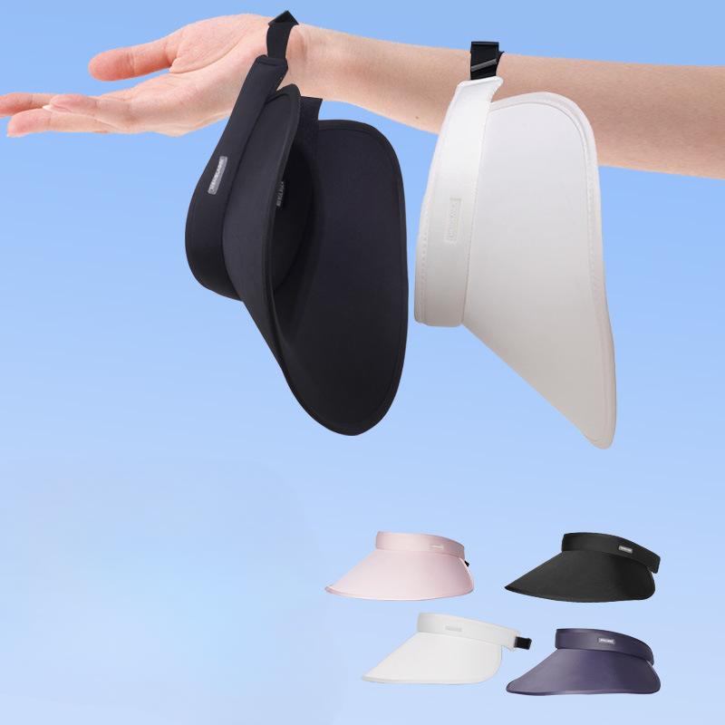 Summer Big Hat with Ice Silk Empty Top Hat UV Sun Hat for Women Outdoor Cycling Sun Hat