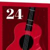 Calendários do Advento 2025, Calendário de Contagem Regressiva de Natal para Guitarrista com 22 Palhetas e Porta-Palhetas, Presente para Amante de Música de Baixo, Ukulele