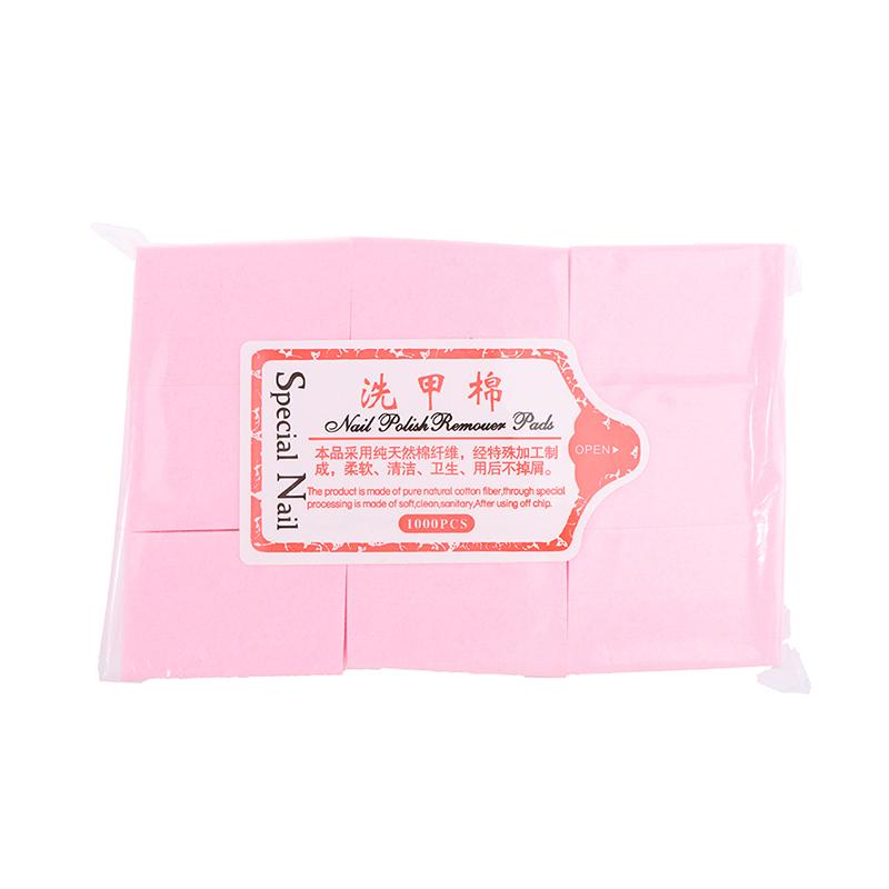 

630 шт. Акриловые УФ-гель типсы Хлопок Средство для снятия лака Очищающие салфетки Безворсовые розовый