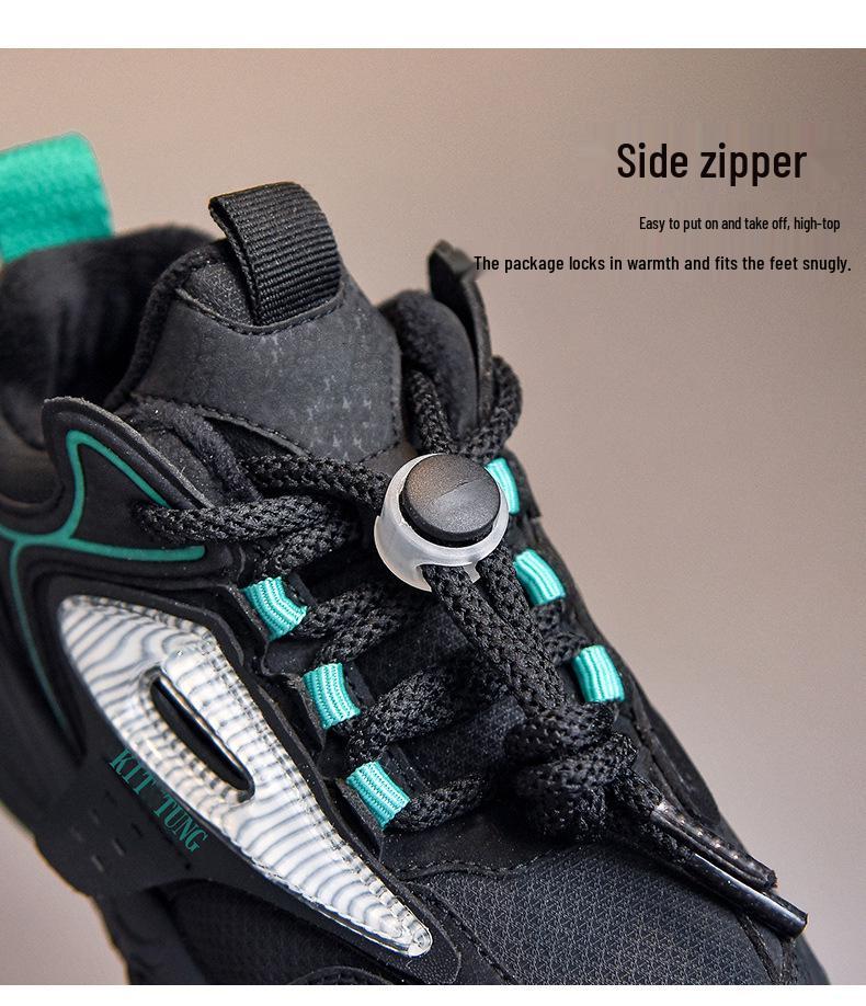 2025 Jungen Leder Atmungsaktiv Rutschfest Weiche Sohle Sneaker für Frühling und Herbst