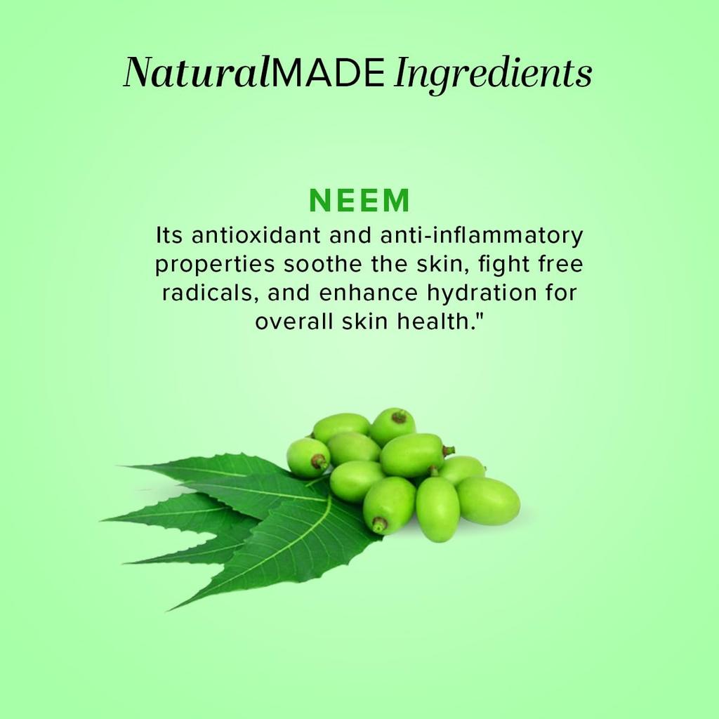 KHADI NATURAL Ayurvedic Neem Face Wash For Acne Prone Skin Paraben SLS Free Gentle Daily Cleanser 210 Ml