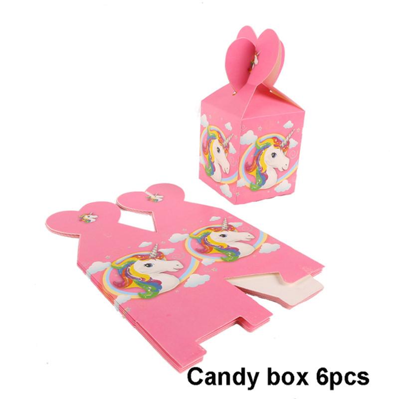 Unicorn Party Supplies Tableware Set Unicorni Paper Cup Plate Cake Topper Kids Happy Birthday Party Baby Shower Girl Decorations