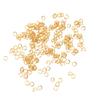 200 Pcs Jump Rings Multipurpose Stainless Steel Gold Open Jump Ring DIY Jewelry Connection Buckle