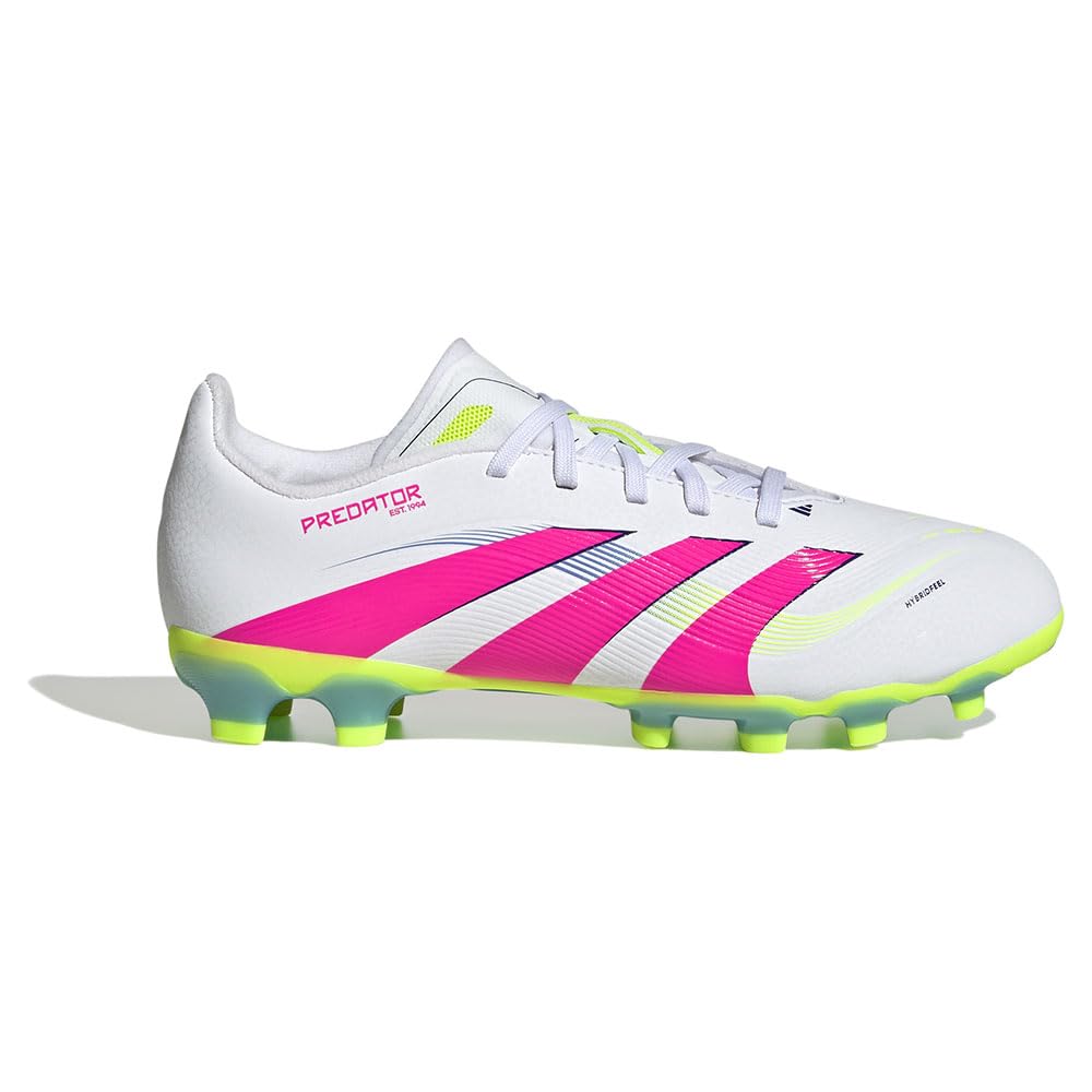 

Adidas Predator League Soccer Cleats for Boys and Sizes Lemon Size HG/AG Girls, 17-24.5cm, NLH26, White/Lucid Pink/Lucid (ID3794), 23.0cm