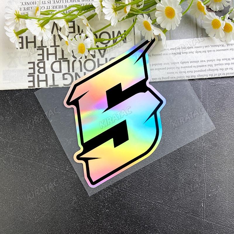 1PC Arabic Numerals Laser Motorcycle Stickers Waterproof for Motorbike Fuel tank Front Fairing Scooter Helmet Box Vinyl Decals