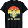 Save The Jackalope Believe Retro Believe Jackrabbit T-Shirt