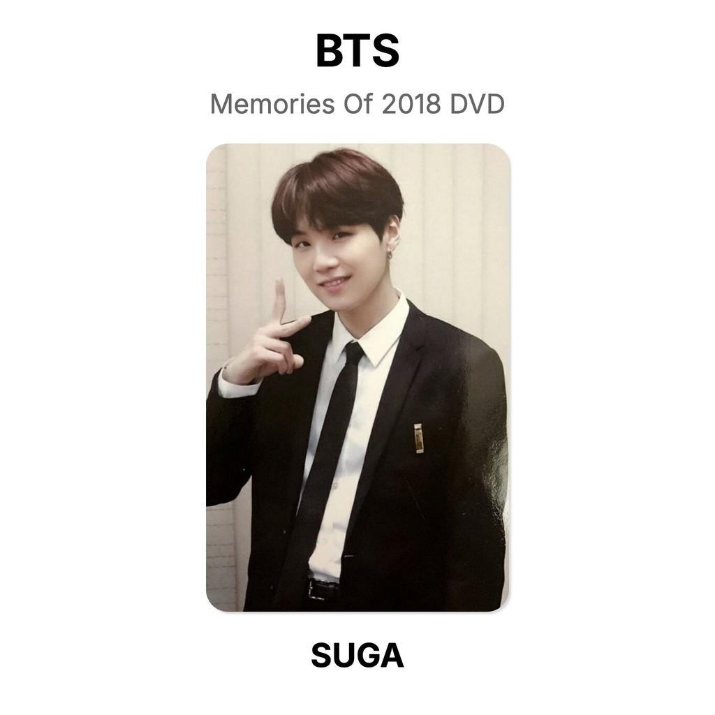 BTS Memories Of 2018 DVD Fotocard Ufficiale