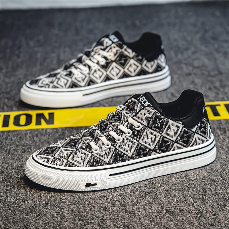 Sommer Herren Canvas Schuhe Mode Verschleißfest Low-Top Freizeit Sneaker Hohe Qualität Designer Herren Slipper Skateboard Schuhe Neu